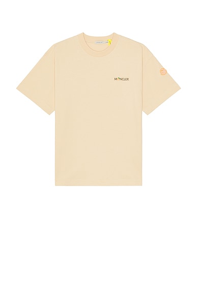 Moncler Genius X Gilga Farm By Donald Glover Short Sleeve T-shirt in Peach