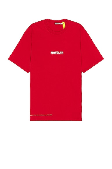 Moncler Genius x Fragment SS T-Shirt in Red