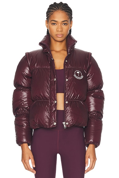 STAND STUDIO Tatum Puffer Jacket in Beaujolais Red | FWRD