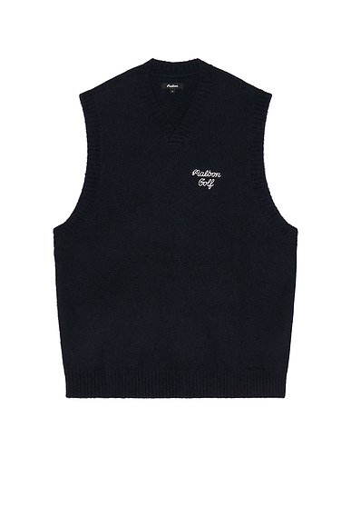 Malbon Golf Domenica Vest in Navy