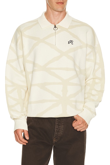 Malbon Golf Verdant Sweater in Cream