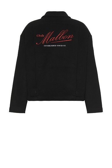 Malbon Golf Members Wool Jacket in Black