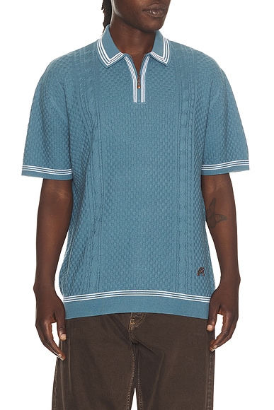 Malbon Navarro Polo in Aegean Blue