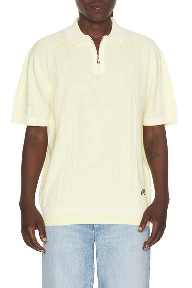 Malbon Navarro Polo in Wax Yellow