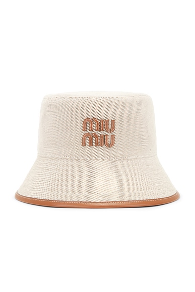 MIUMIU STRAW BUCKET HAT STYLE 54 main image 1