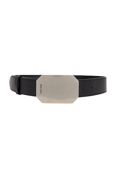 City Calf Metal Belt