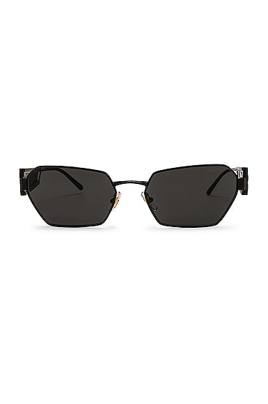 Miu Miu Rectangle Sunglasses in Black
