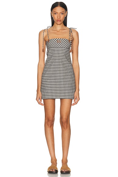 Miu Miu Mini Dress in Bianco & Nero