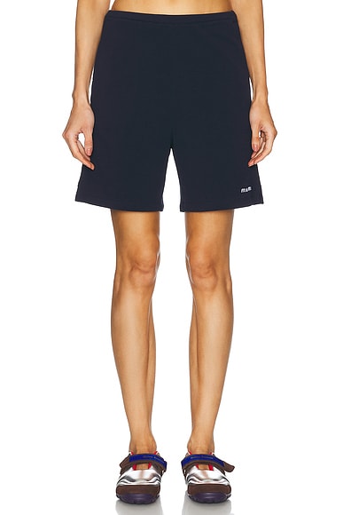 BALMUDA - ★moi★ Miu Miu Logo Gabardine Low-Waist Bermuda Shorts - Bergdorf