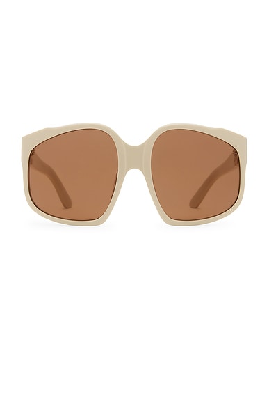 Miu Miu Square Sunglasses in White