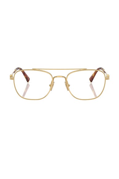 Miu Miu Round Eyeglasses in Gold