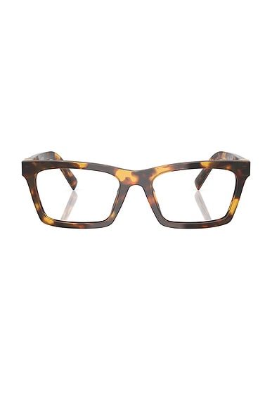 Square Eyeglasses in Havana Honey