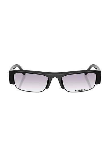 Miu Miu Shield Sunglasses in Black