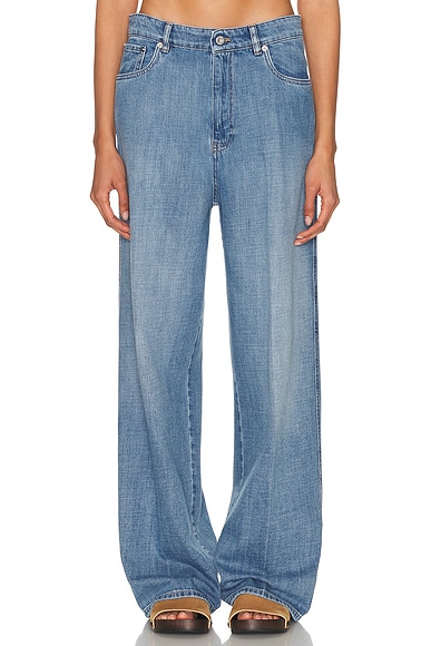 Miu Miu Straight Leg in Celeste
