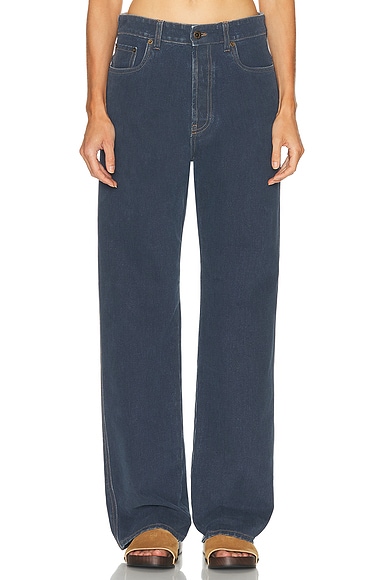 Miu Miu Wide Leg in Bleu