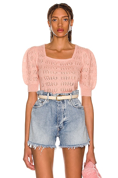 Logo Short Sleeve Sweater