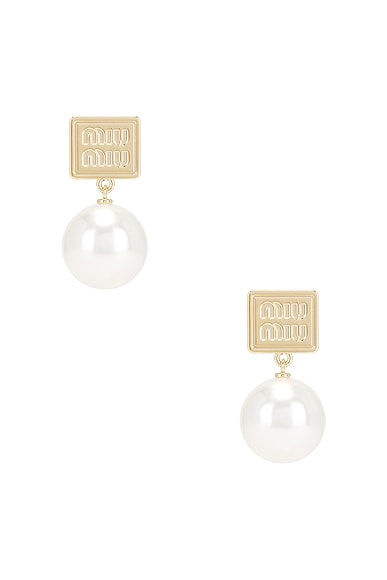 Logo Drop Earrings