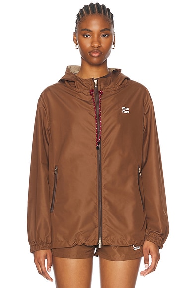 Miu Miu Rain Jacket in Cacao