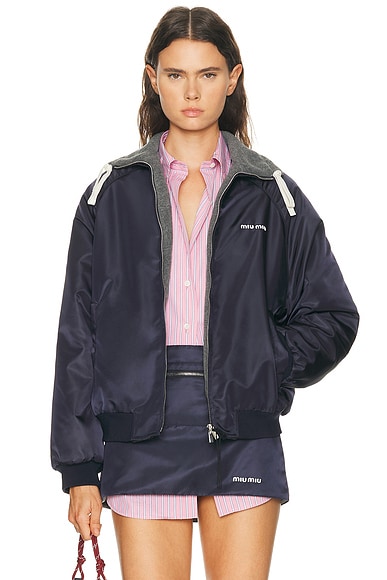 Nylon Gazare Pile Reversibile Jacket