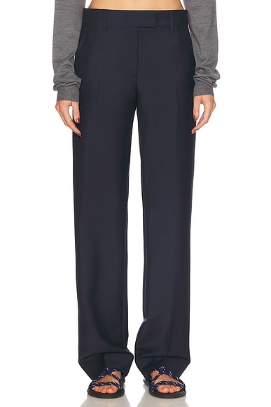 Miu Miu Straight Leg Trouser in Navy