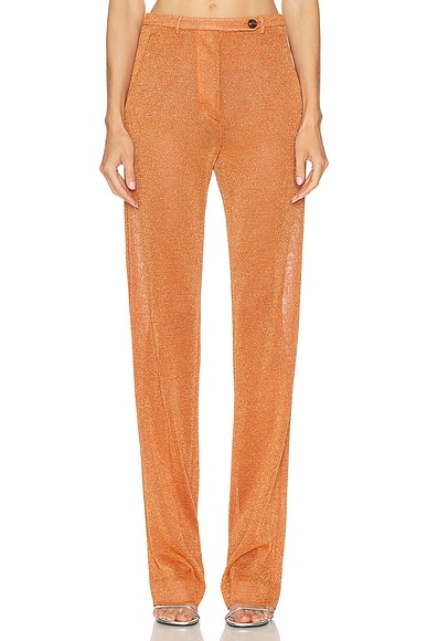 Miu Miu Wide Leg Trouser in Arancio