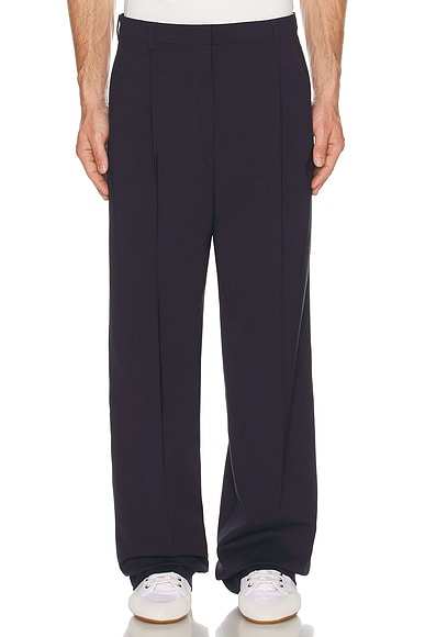 Miu Miu Wool Superfine Pant in Bleu