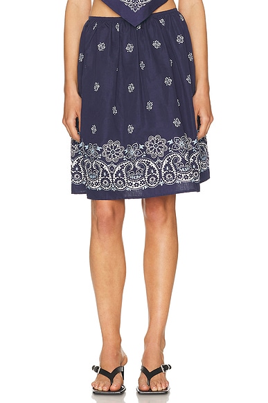 Miu Miu Skirt in Blue & Bianco