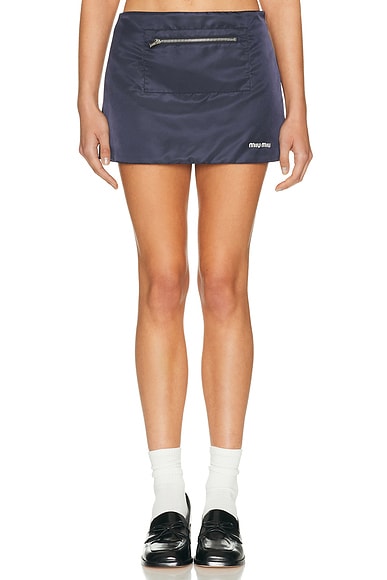 Nylon Gazare Pile Skirt