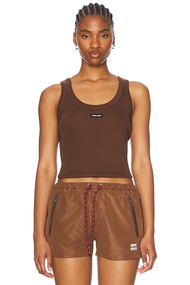 Miu Miu Tank Top in Cacao
