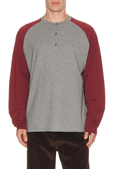 Miu Miu Polo Top in Grigio & Amaranto