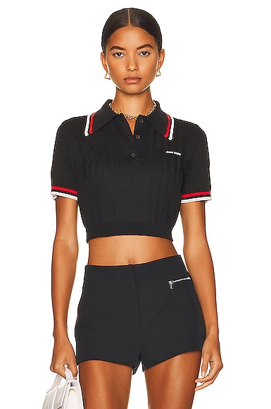 Cropped Polo Top