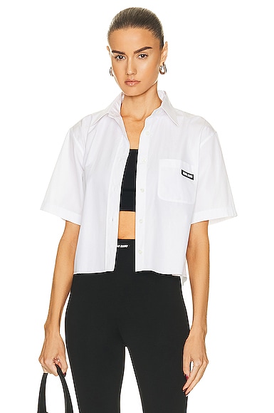 Poplin Short Sleeve Top