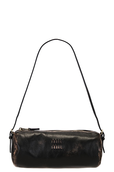 Miu Miu Nappa Old Contenitori Bag in Caffe