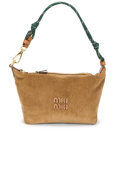 Velluto Righe Nastro Bag