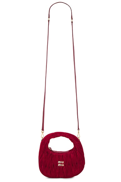 Miu Miu Wander Hobo Bag in Rosso