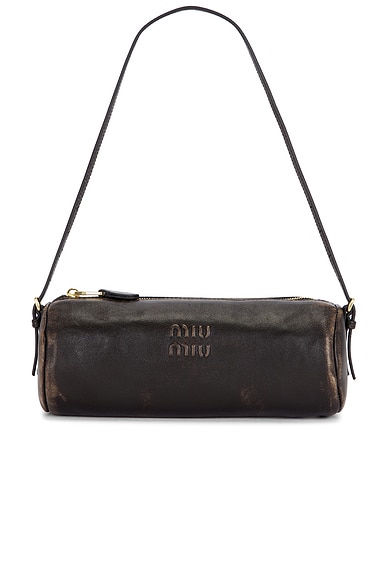 Miu Miu Nappa Old Bag in Caffe