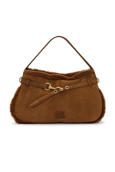 Aventure Camoscio Shearling Bag