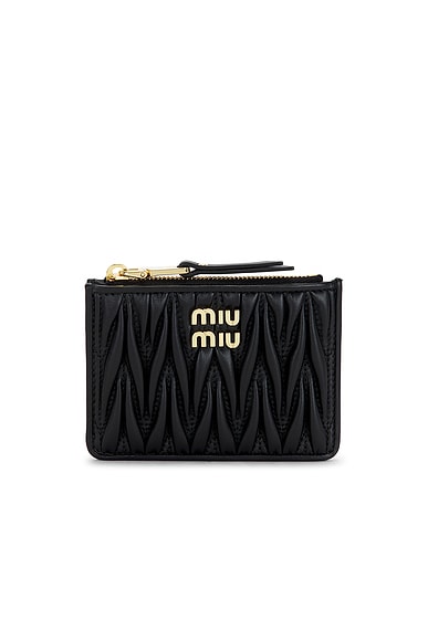 Miu Miu Card Case in Nero