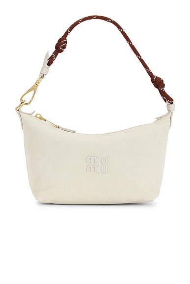 Gabardine Nastro Top Handle Bag