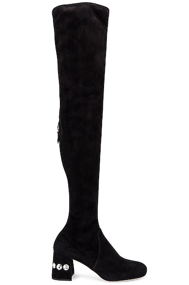 Jeweled Over the Knee Boots