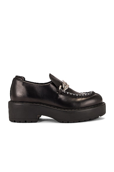 Leather Platform Loafers