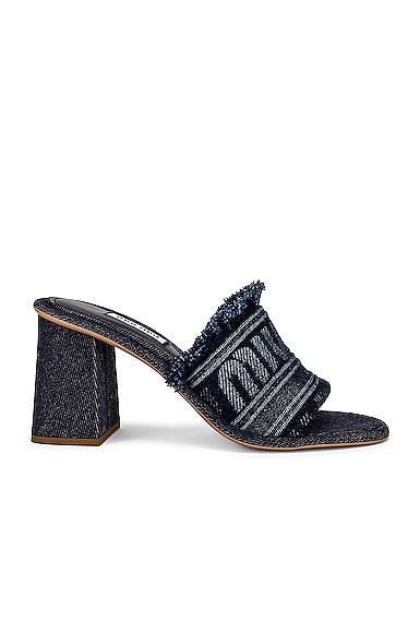 Denim Logo Mules