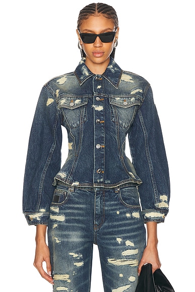 Calvin klein 205w39nyc denim jacket hot sale