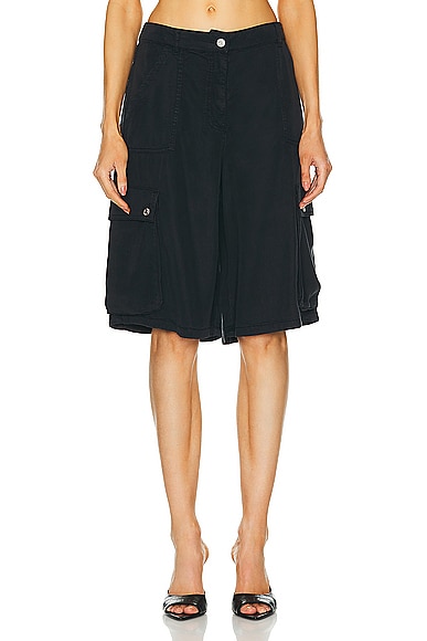 Moschino Jeans Cargo Short in Black