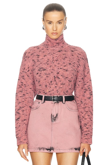 Loewe Anagram Sweater in Pink & Black | FWRD Loewe Anagram Sweater in Pink & Black | FWRD
