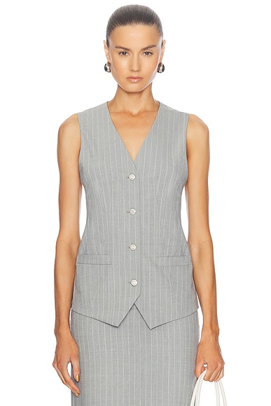 Moschino Jeans Vest Top in Multi Grey