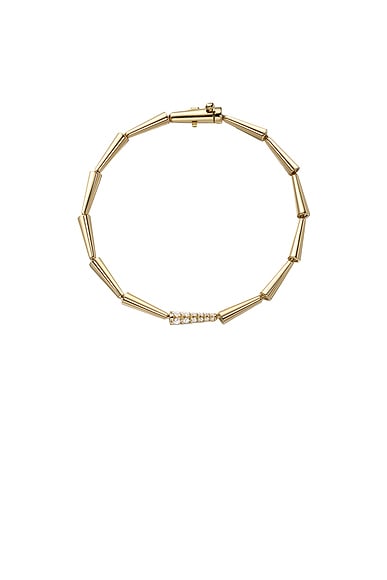 Melissa Kaye Lola Linked Bracelet in 18k Yellow Gold & Diamonds