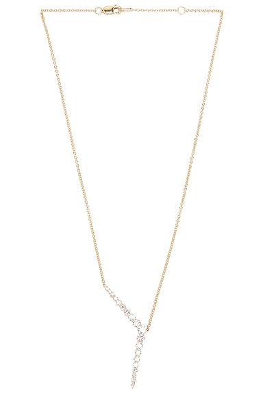 Melissa Kaye Aria Y Necklace in 18k Yellow Gold & Diamonds