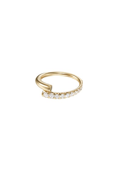 Melissa Kaye Lola Pinky Ring in 18k Yellow Gold & Diamonds
