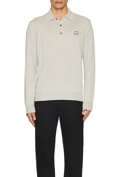 Bold Fox Head Patch Polo Jumper